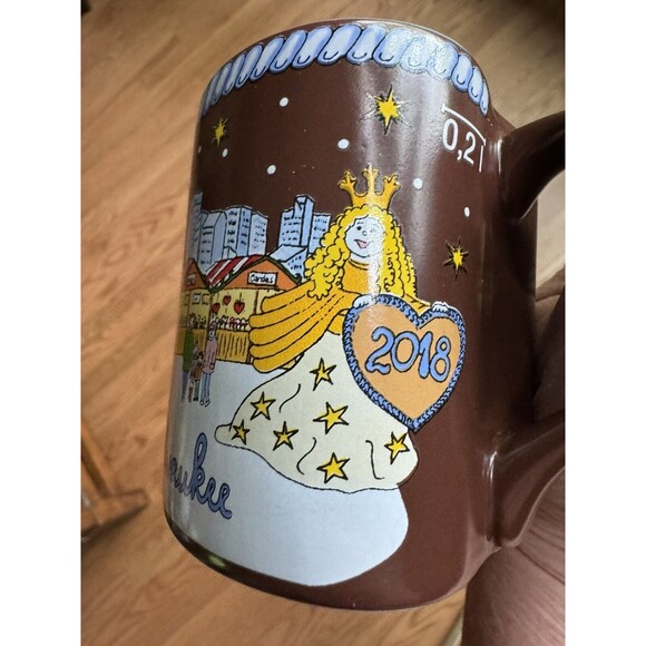 2018 Milwaukee German Christkindl Market Mug Cup Ceramic Collectible Christmas - Picture 6 of 10